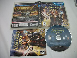 Lord of the Rings:  Aragorn's Quest, Playstation 3 game 