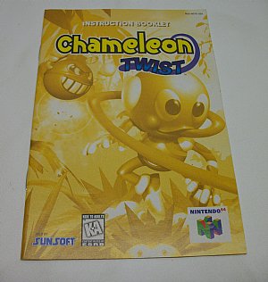 Chameleon Twist Nintendo 64 instruction manual