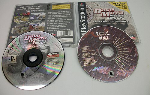 Dave Mirra Freestyle BMX Maximum Remix Playstation 1 game