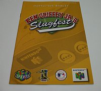 Ken Griffey jr's Slugfest  Nintendo 64 instruction manual