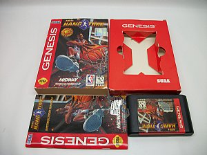 NBA Hang Time, Sega Genesis game Boxed complete{Cardboard}