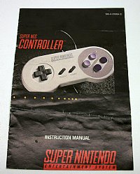 Super NES Controller, Super Nintendo Instructions