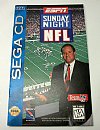 ESPN Sunday Night NFL Instruction Manual for Sega Cd System