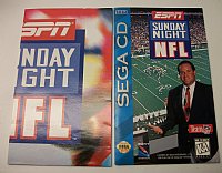 ESPN Sunday Night NFL  Instruction Manual for Sega Cd System w/ Poster
