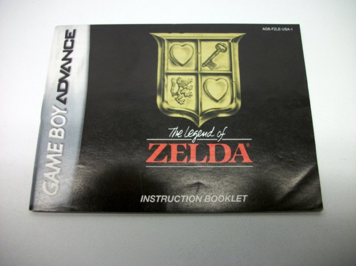 GBA Legend of Zelda, instruction manual
